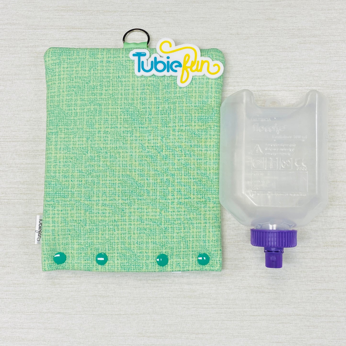 Insulated Milk Bag Suitable for 500ml Flocare Bottle in - Green Patterned