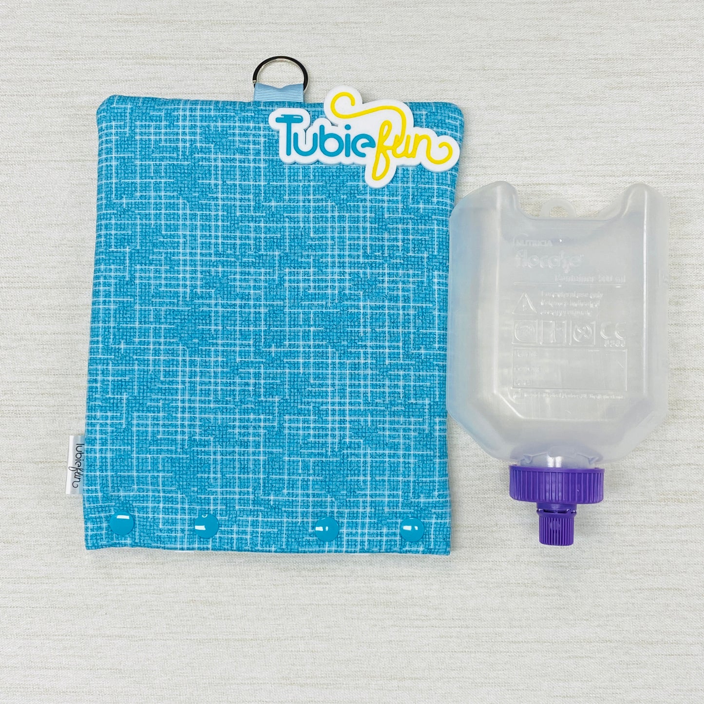 Insulated Milk Bag Suitable for 500ml Flocare Bottle in - Blue Patterned