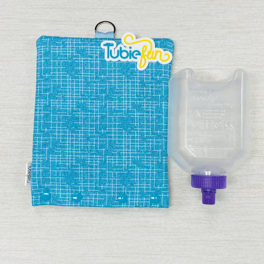 Insulated Milk Bag Suitable for 500ml Flocare Bottle in - Blue Patterned