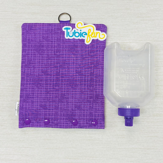 Insulated Milk Bag Suitable for 500ml Flocare Bottle in - Purple Patterned
