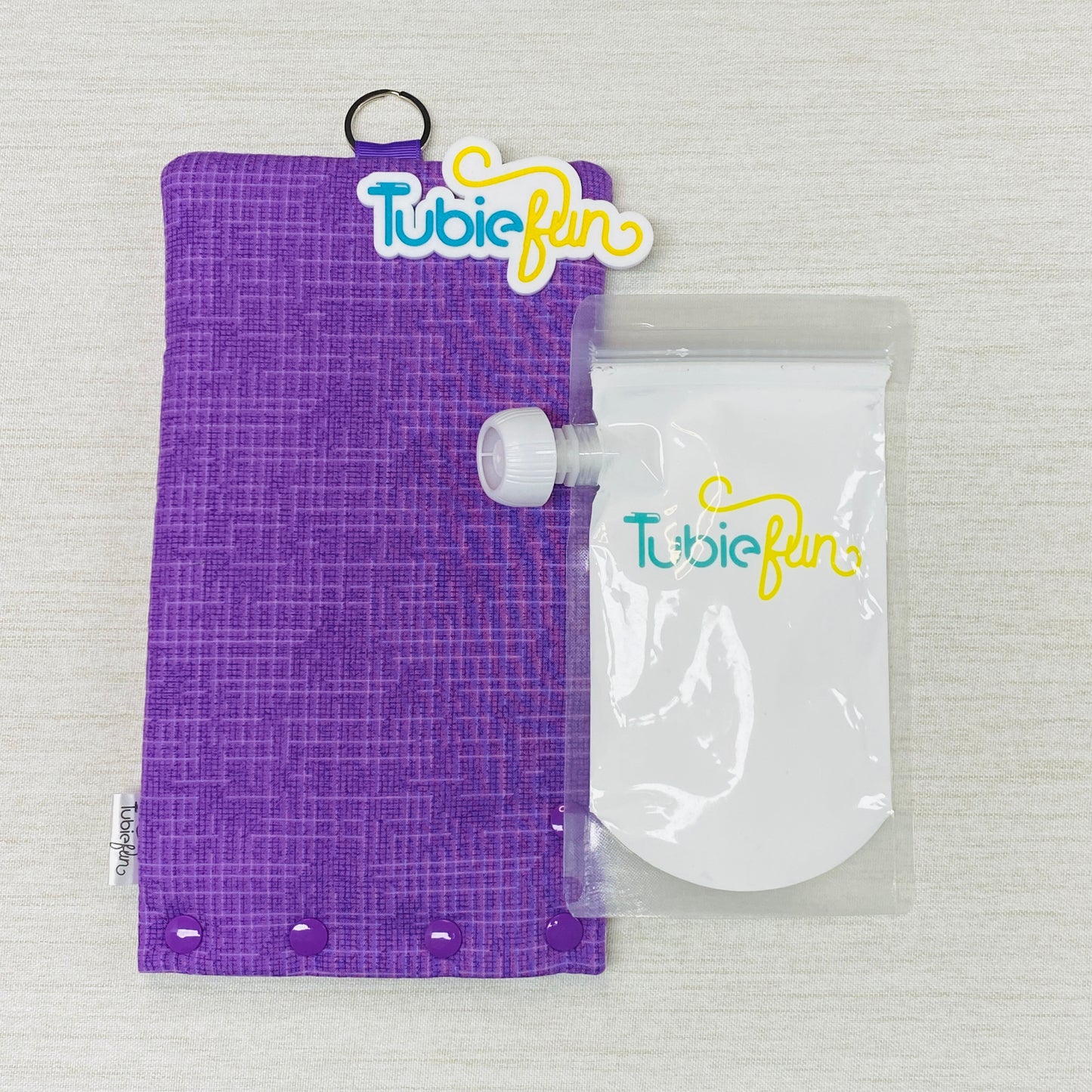 Insulated Milk Bag Suitable for Reusable Pouches - Purple Patterned