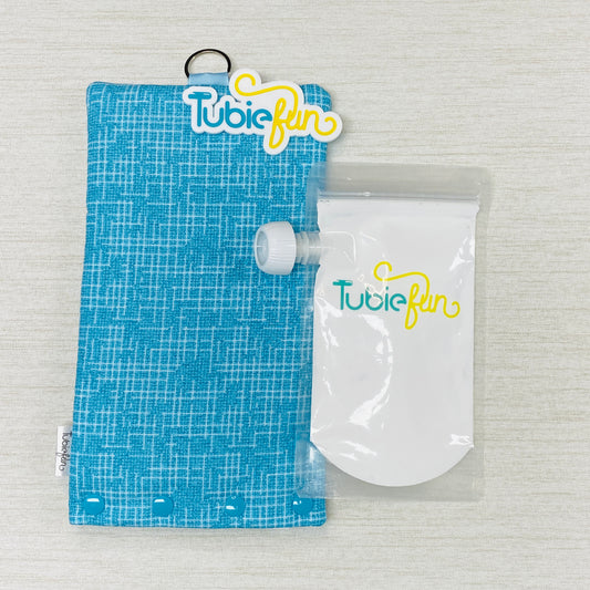Insulated Milk Bag Suitable for Reusable Pouches - Blue Patterned