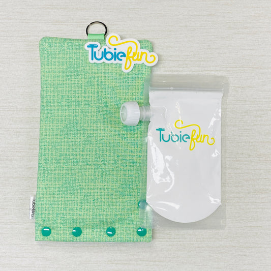 Insulated Milk Bag Suitable for Reusable Pouches - Green Patterned