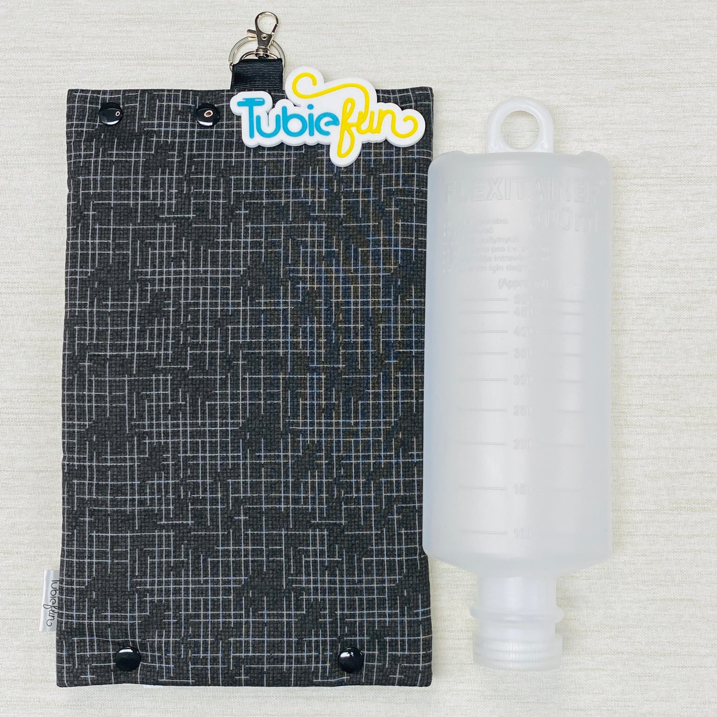 Insulated Milk Bag Suitable for 1L Flocare and 500ml Flexitaners - Black Patterned