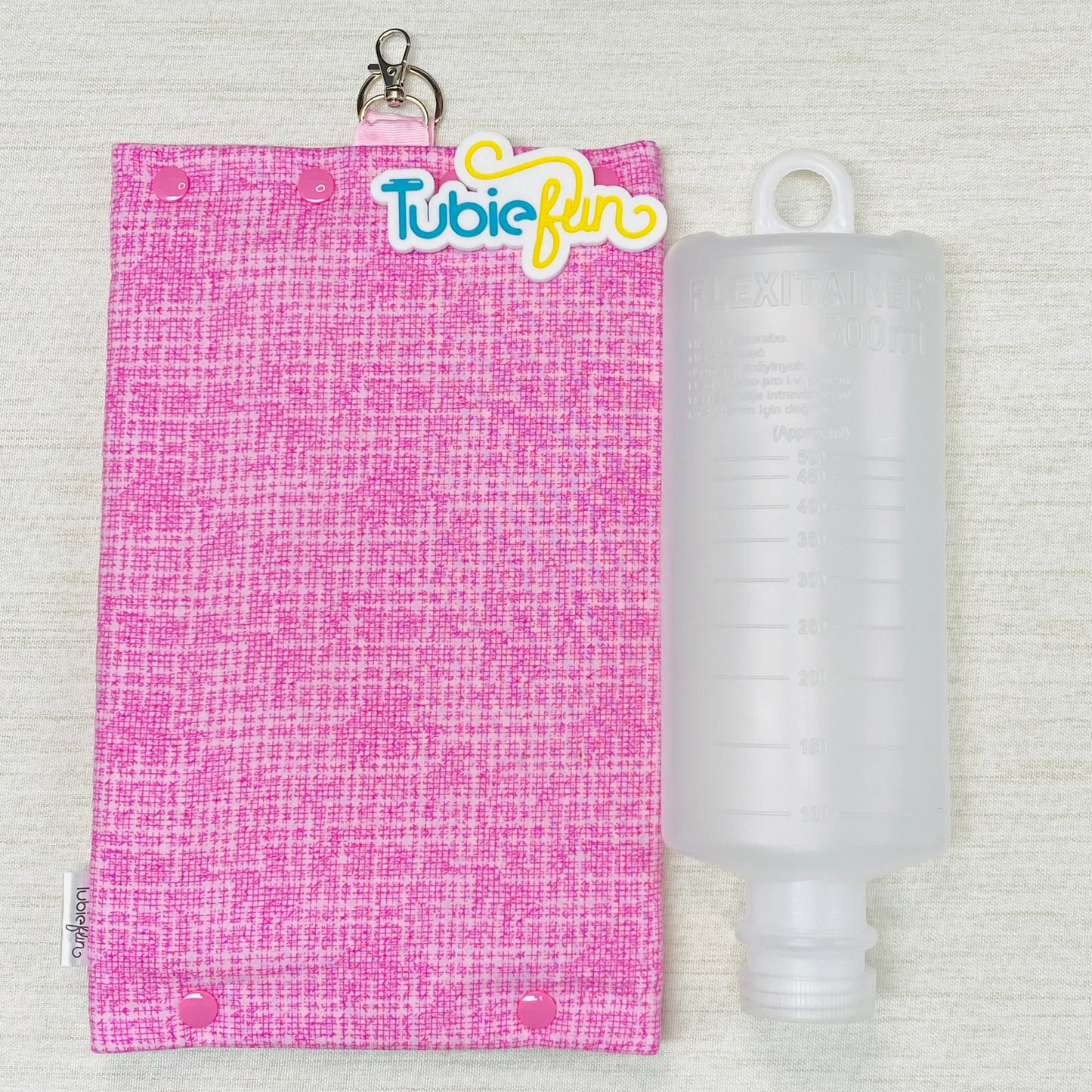 Insulated Milk Bag Suitable for 1L Flocare and 500ml Flexitaners - Pink Patterned