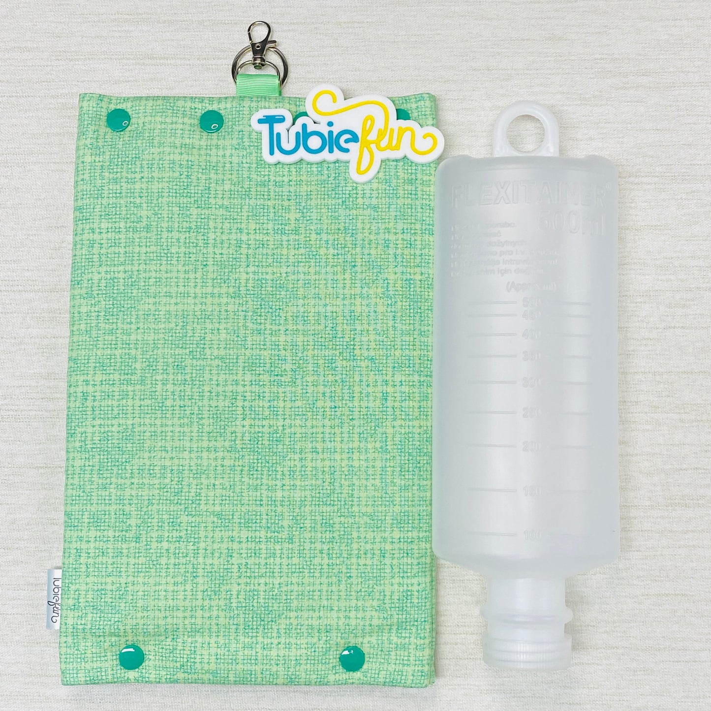 Insulated Milk Bag Suitable for 1L Flocare and 500ml Flexitaners - Green Patterned