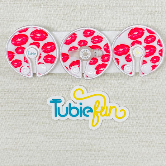 G-Tube Button Pad Cover - Kiss