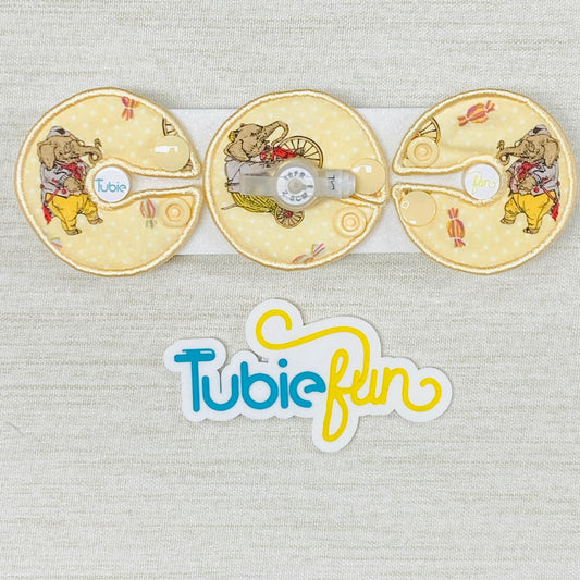 G-Tube Button Pad Cover - Elephants