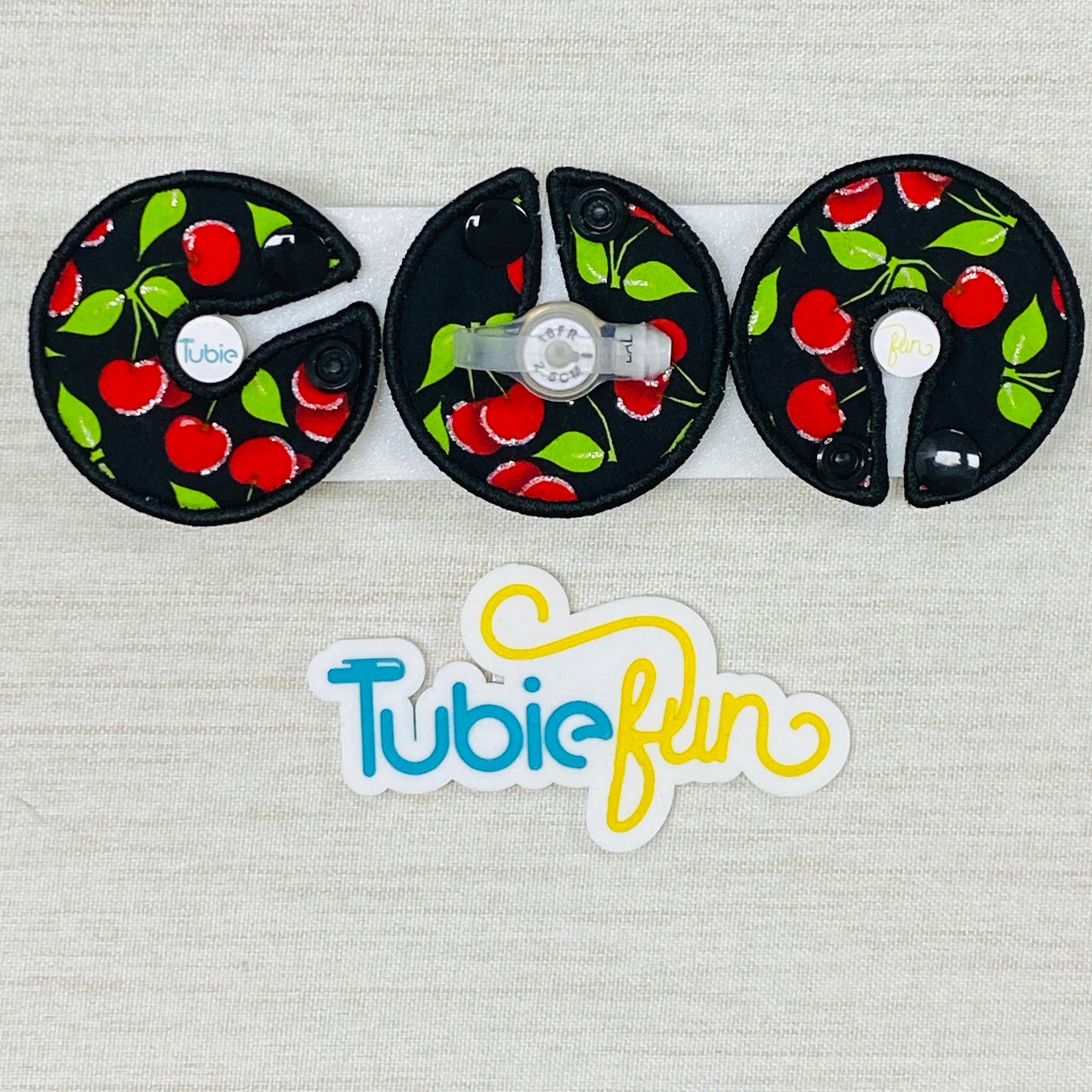 G-Tube Button Pad Cover - Cherries