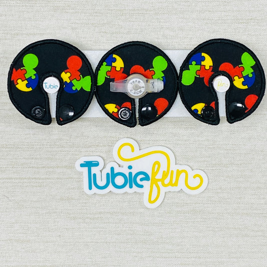 G-Tube Button Pad Cover - Puzzle Mouse