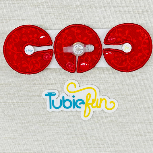 G-Tube Button Pad Cover - Red Vines