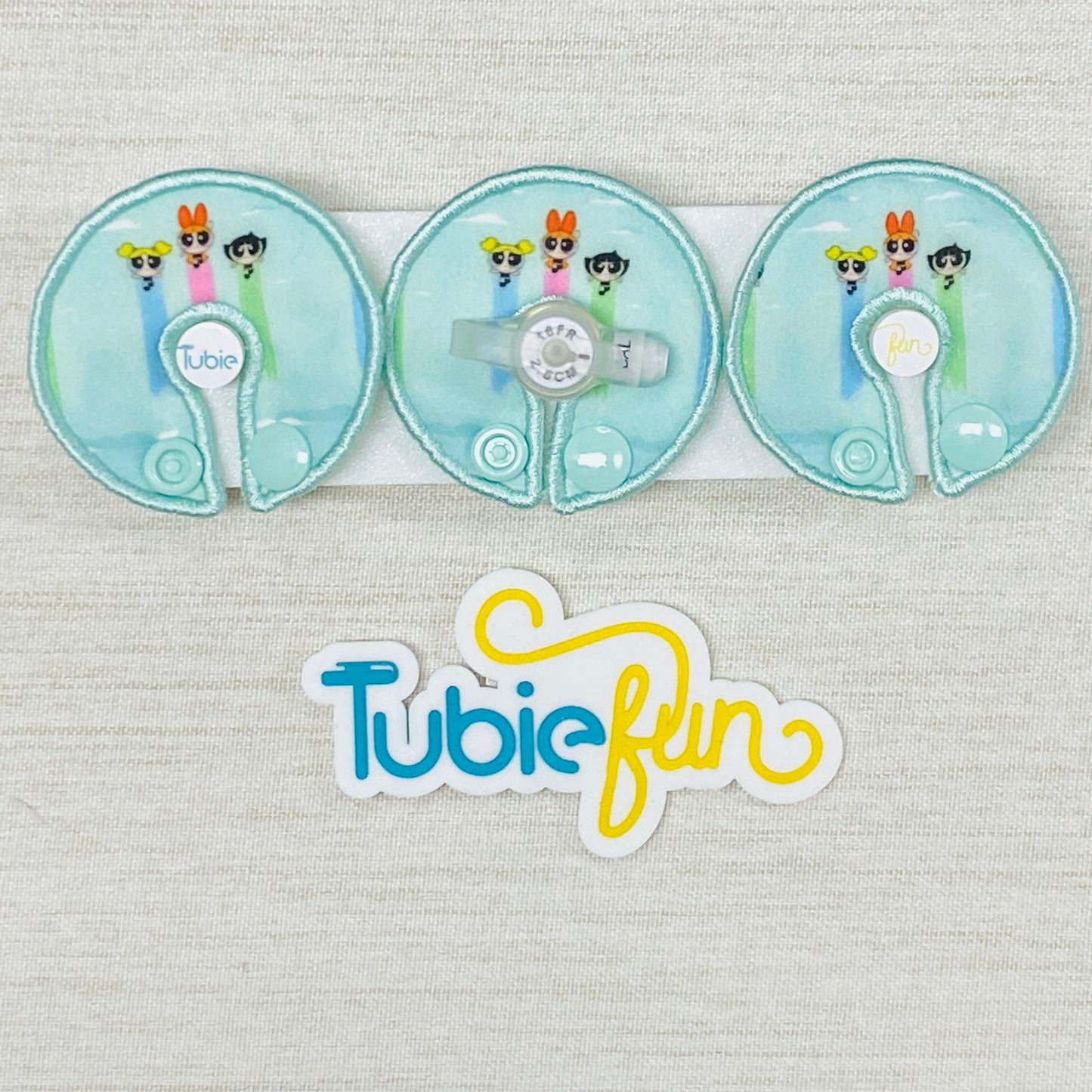 G-Tube Button Pad Cover - Power Puff Sisters