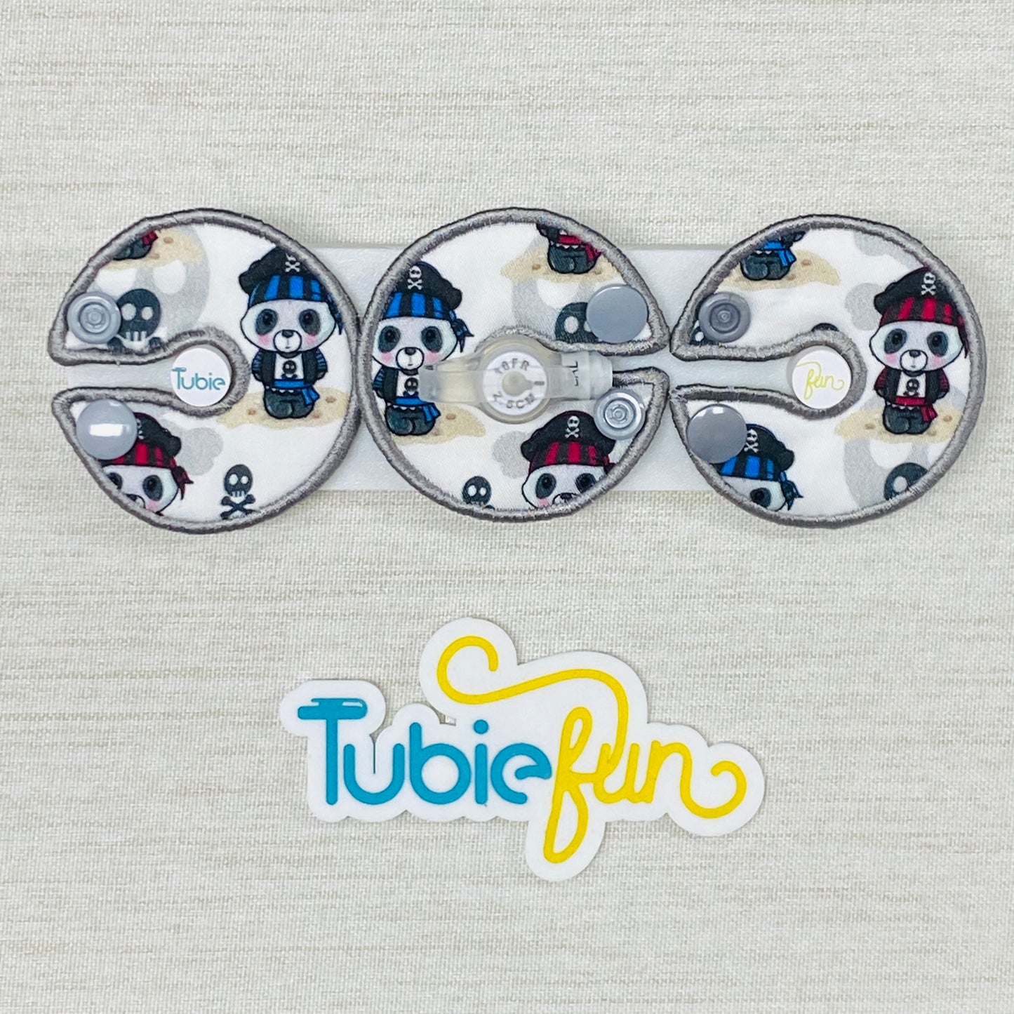 G-Tube Button Pad Cover - Pandas