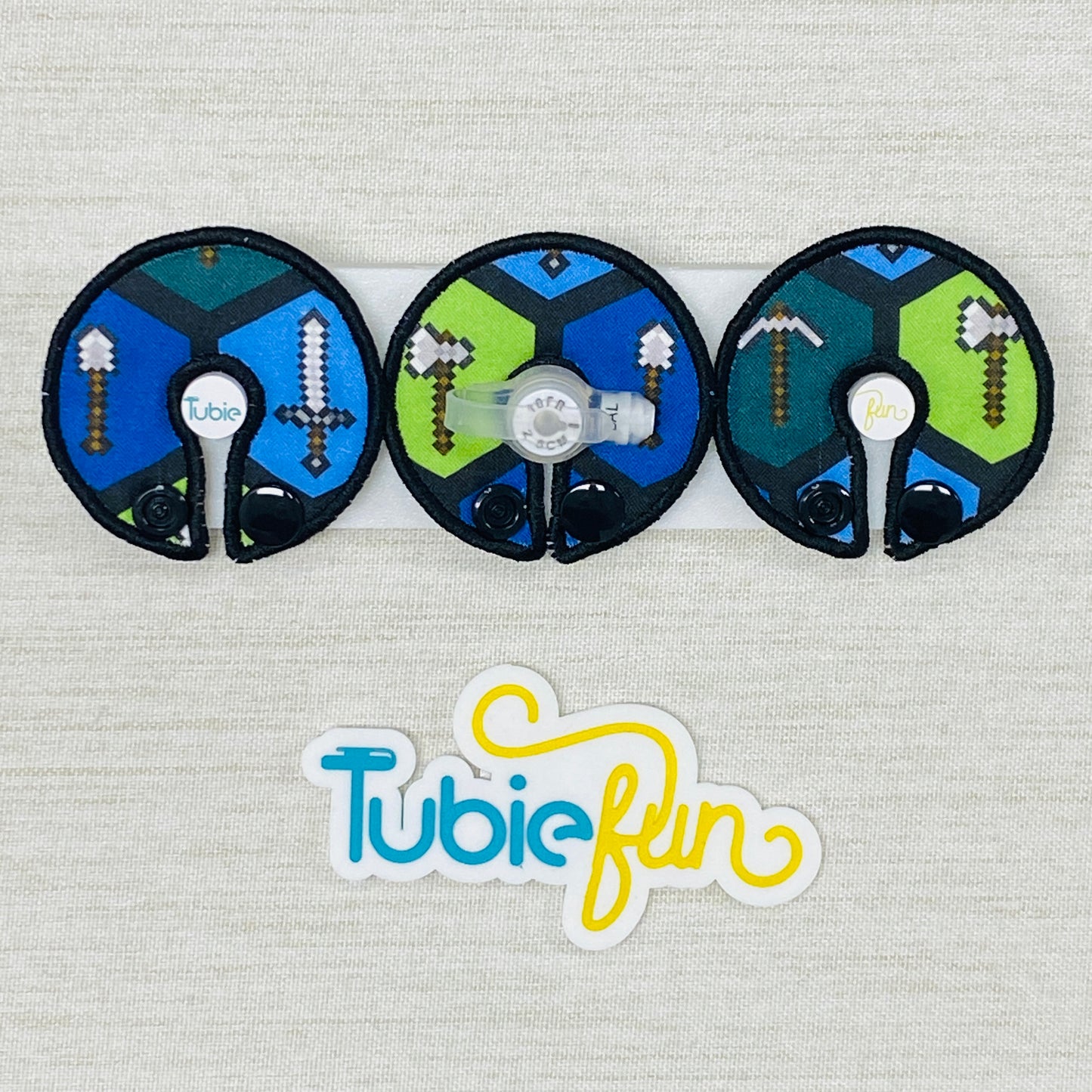 G-Tube Button Pad Cover - Mining Pixels