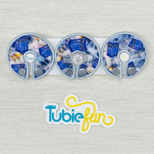 G-Tube Button Pad Cover - Tardis