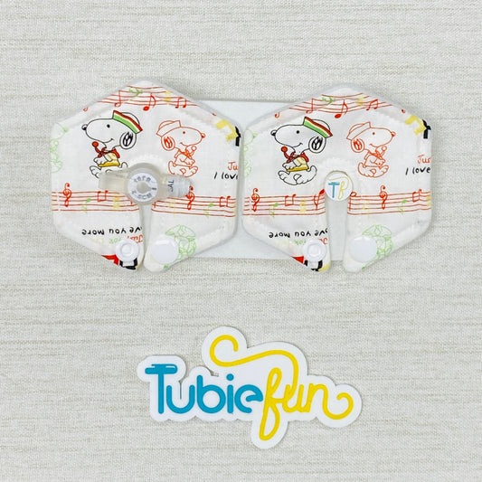 Hexagon G-Tube Button Pad Cover - Snoop Love