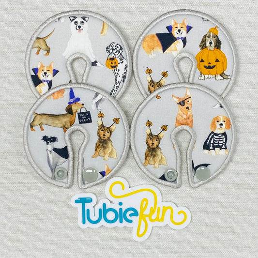 Button Pad Cover Large - Halloween Dogs