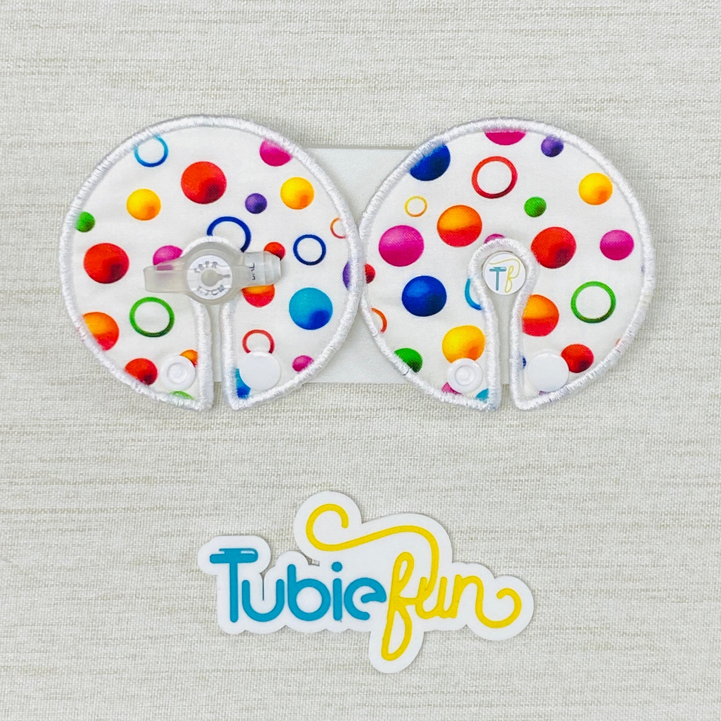 Button Pad Cover Large - Coloured Circles