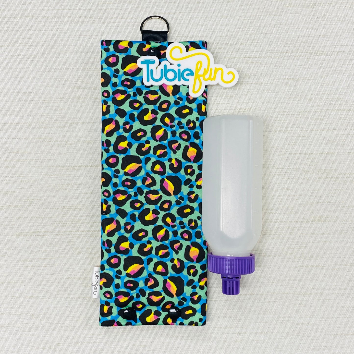 Insulated Milk Bag Suitable for 250ml Bottle in - Kasey Rainbow Neon Leopard