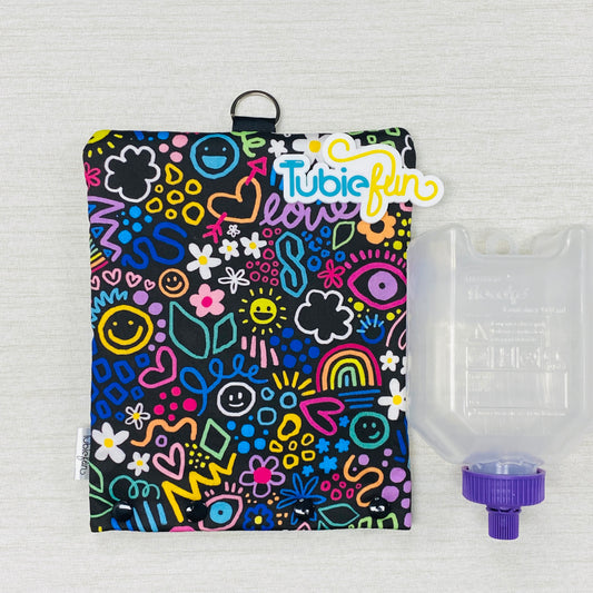Insulated Milk Bag Suitable for 500ml Flocare Bottle in - Kasey Rainbow Teenage Dream