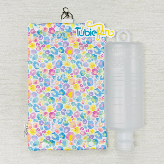 Insulated Milk Bag Suitable for 1L Flocare and 500ml Flexitaners - Kasey Rainbow Pastel Leopard