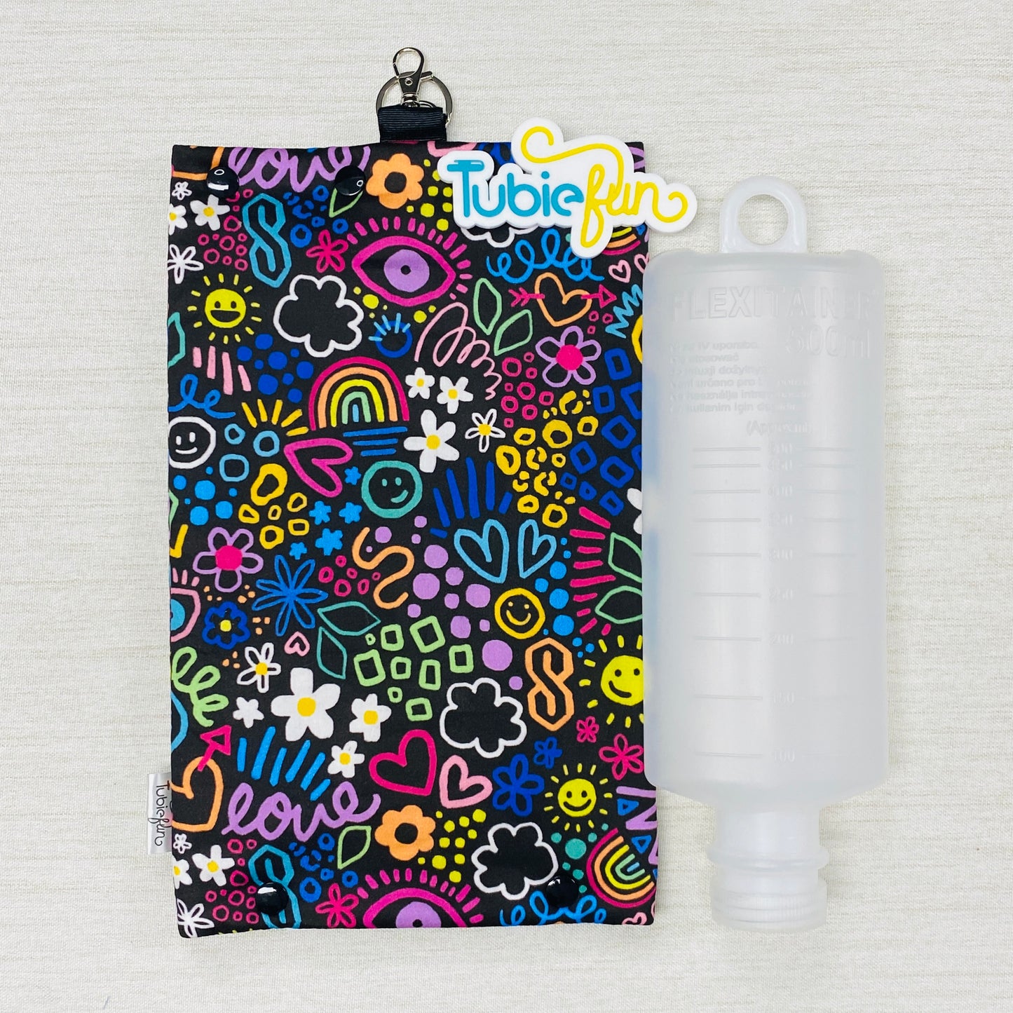Insulated Milk Bag Suitable for 1L Flocare and 500ml Flexitaners - Kasey Rainbow Teenage Dream