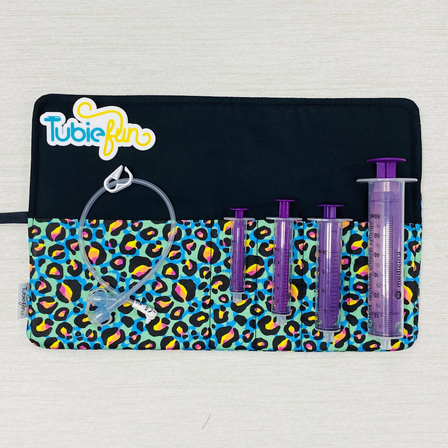 Syringe Roll - Kasey Rainbow Neon Leopard
