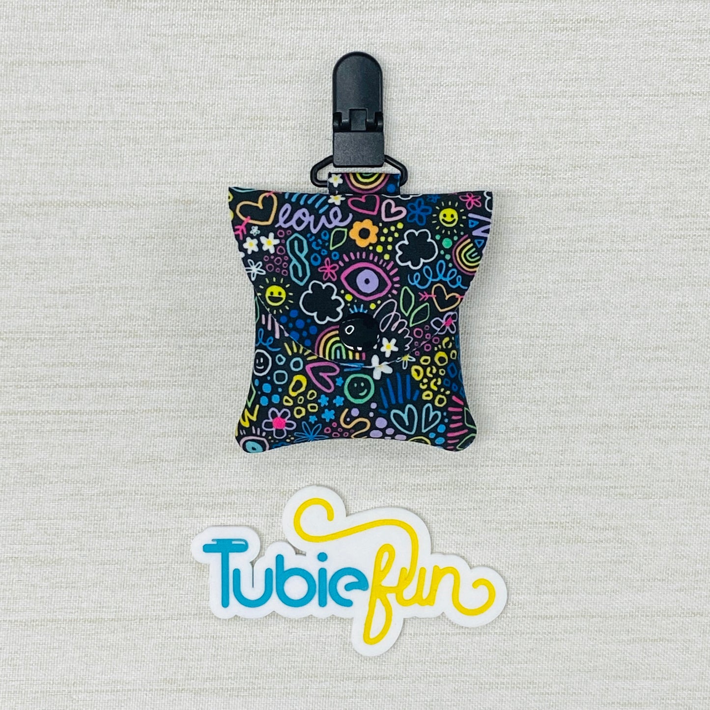 Neoprene Tubing Pouch - Kasey Rainbow Teenage Dream