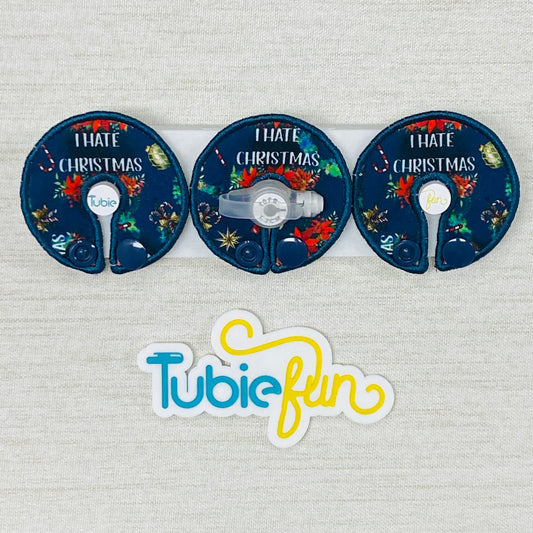 G-Tube Button Pad Cover - I Hate Christmas