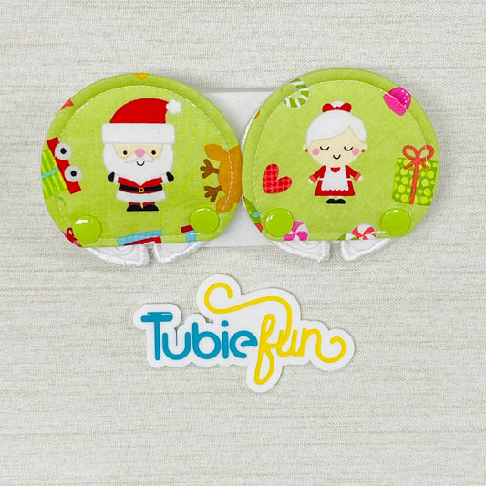 Covered Button Pad - Mr & Mrs Clause