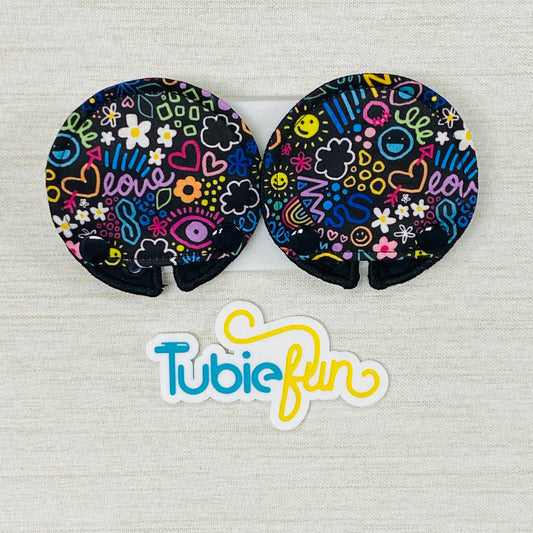 Covered Button Pad - Kasey Rainbow Teenage Dream