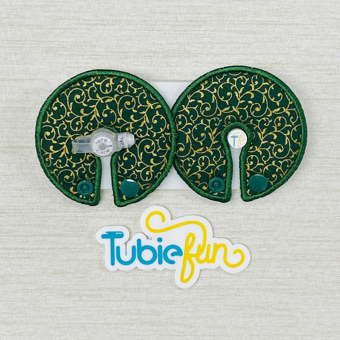 Button Pad Cover Large - Gold Vines