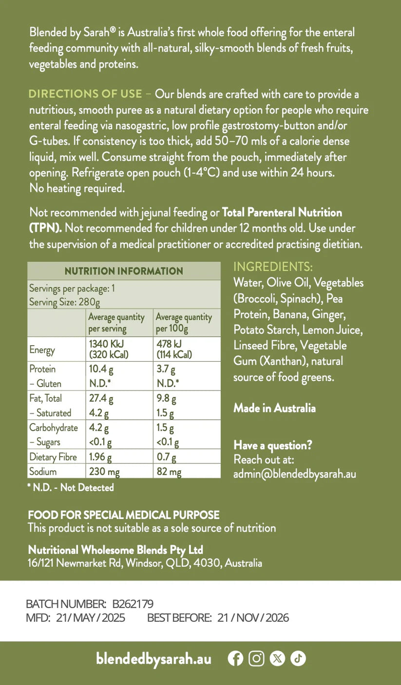 Blended by Sarah - Super Greens Plant Based