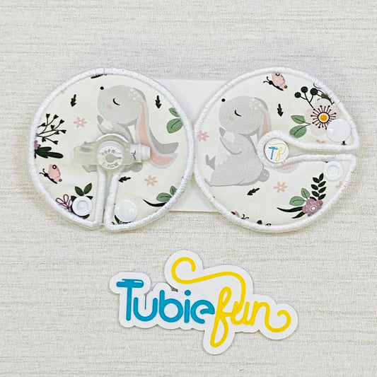 Button Pad Cover Large - Bunny on White
