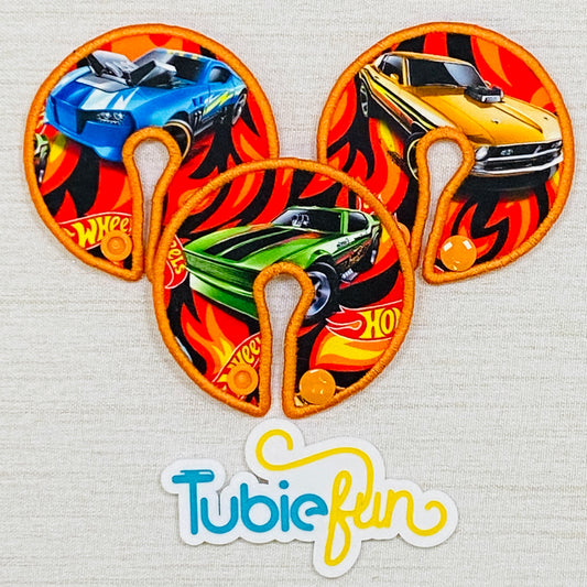 Button Pad Cover Large - Hot Racing Cars