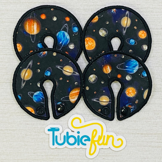 Button Pad Cover Large - Planets on Black