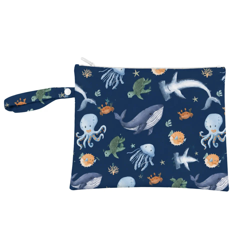 Syringe Bag Set of 2 Duo - Ocean Friend/Mustard