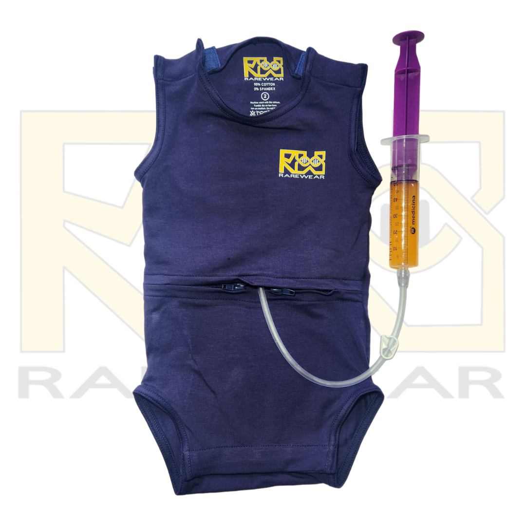 Navy OneEase Adaptive Onesie – detail