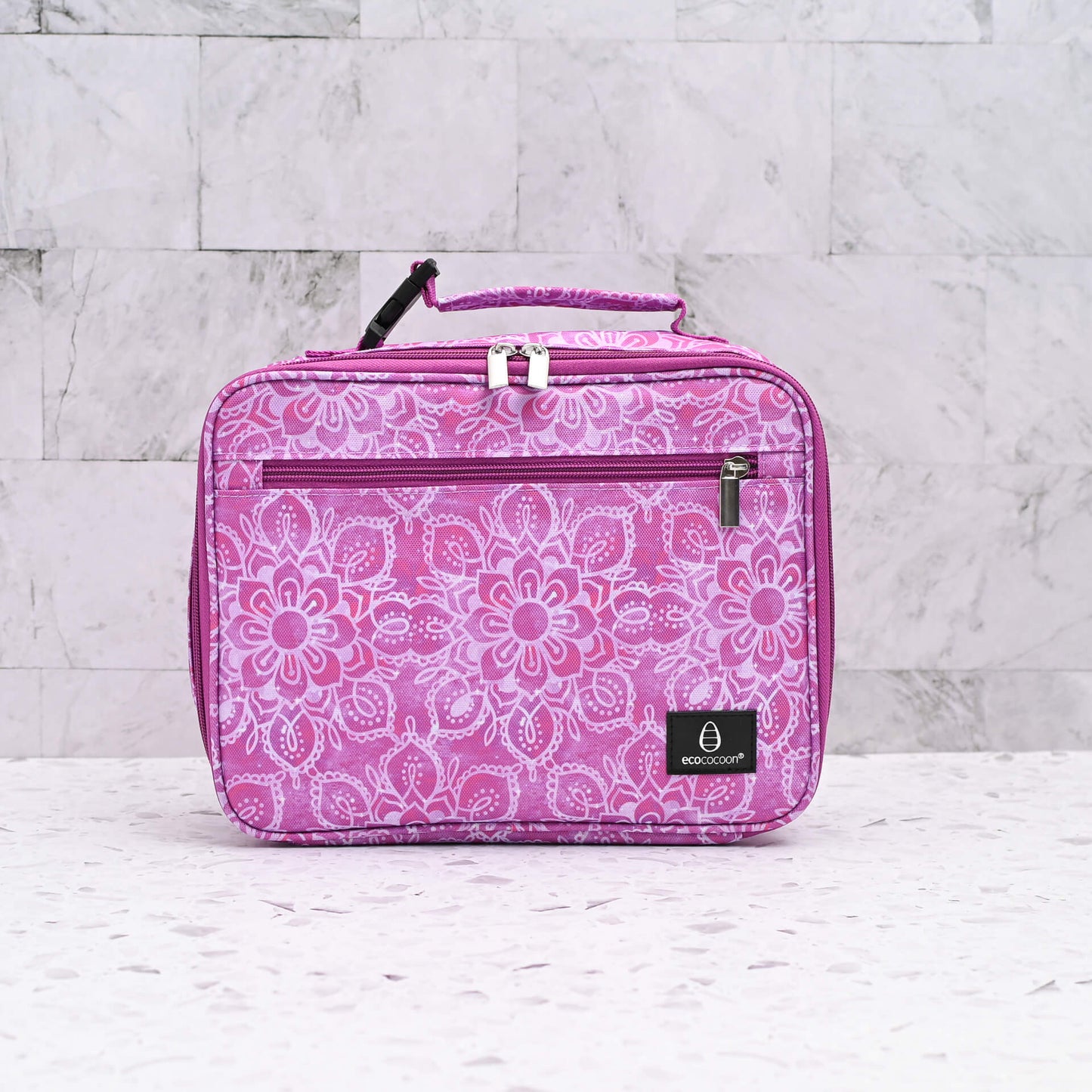 Insulated Lunch Bag - Pink Mandala