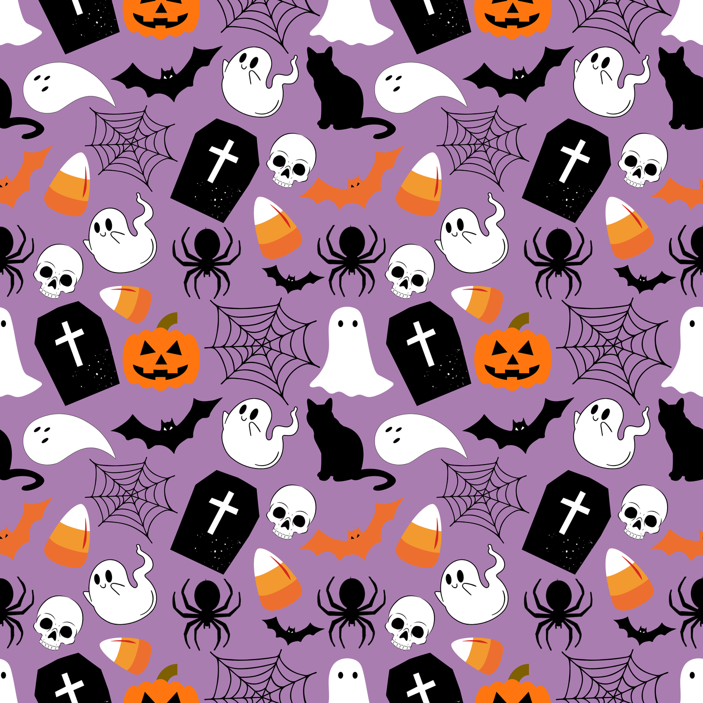 Nasogastric and Oxygen Tape - Halloween on Purple