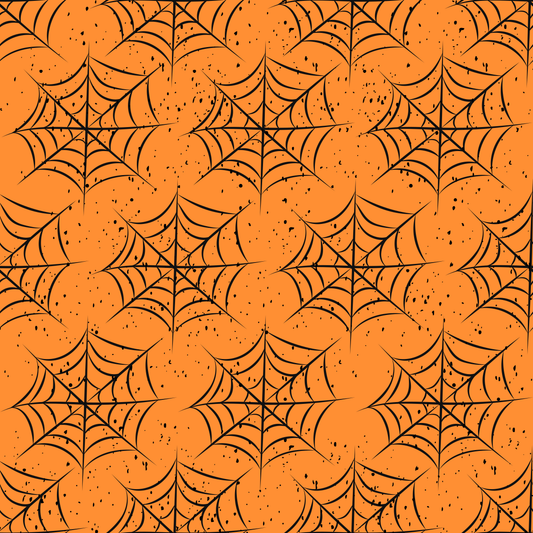 Nasogastric and Oxygen Tape - Webs on Orange