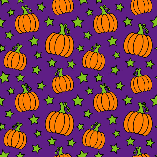 Nasogastric and Oxygen Tape - Pumpkins on Purple