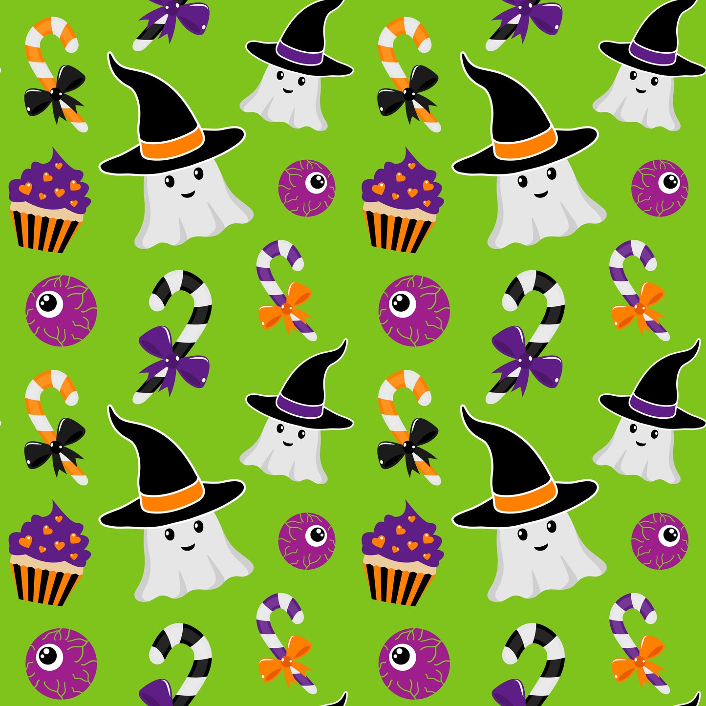 Nasogastric and Oxygen Tape - Halloween on Green