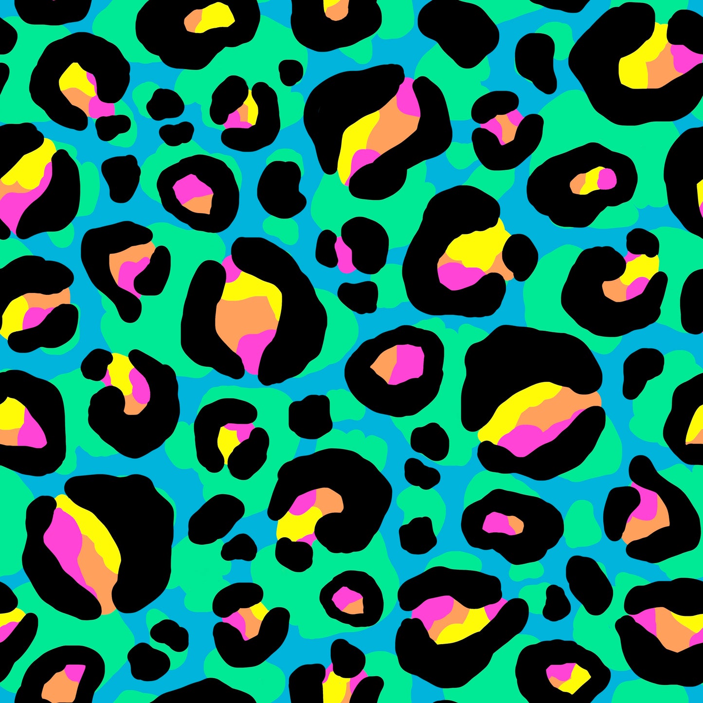 Nasogastric and Oxygen Tape - Kasey Rainbow Neon Leopard