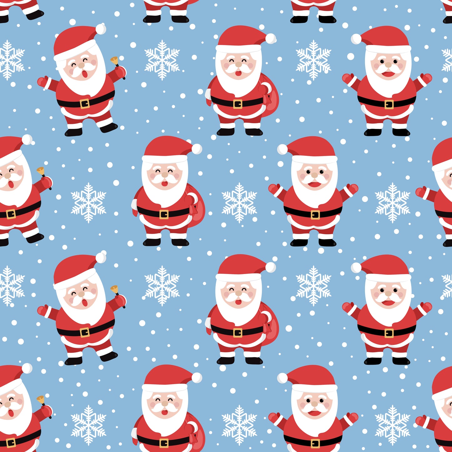 Nasogastric and Oxygen Tape - Santa on Blue
