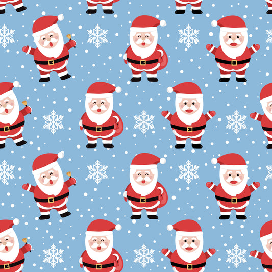 Nasogastric and Oxygen Tape - Santa on Blue
