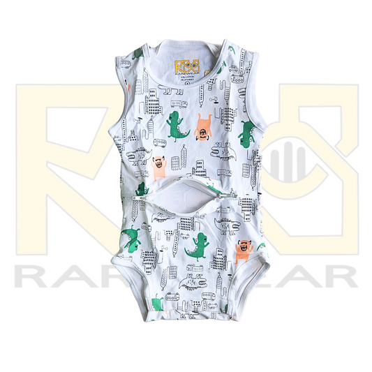 Liam Dinosaur OneEase Signature Onesie – front view
