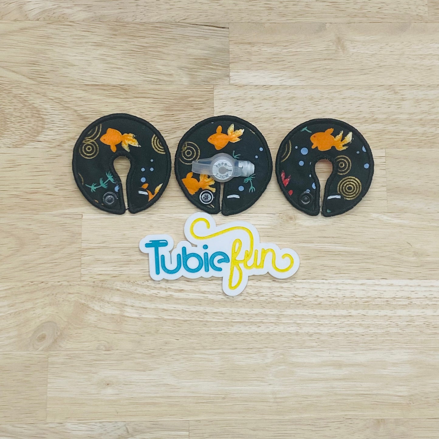 G-Tube Button Pad Cover - Fish