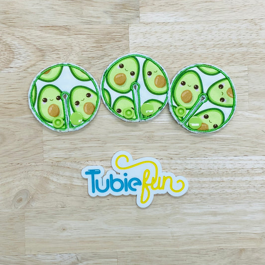 Chait Button Pad Covers - Avocados