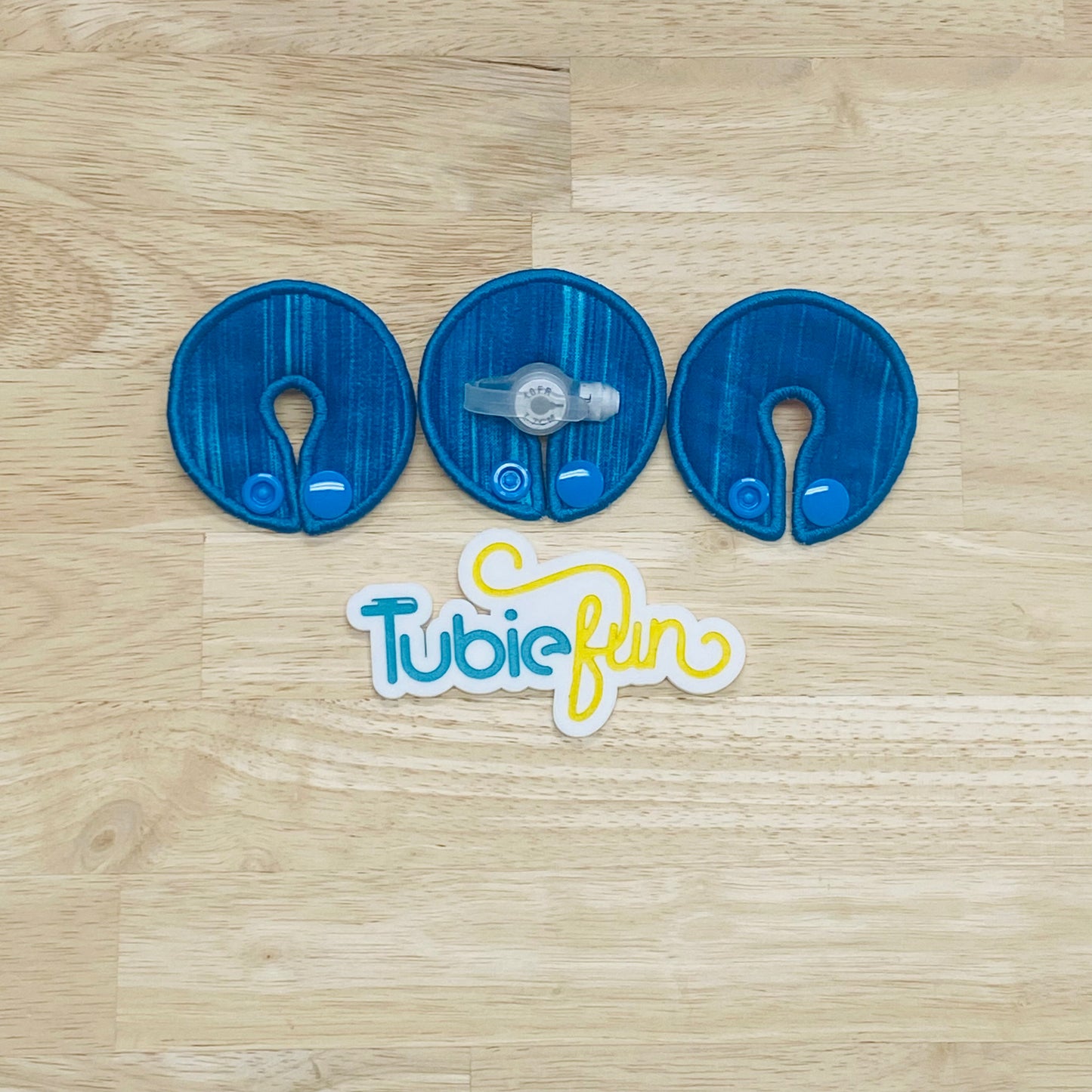 G-Tube Button Pad Cover - Blue